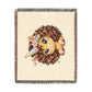 Curly Freckles Unicorn Woven Cotton Throw Blanket Heirloom Keepsake Made USA Textile