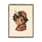 Little Rockstar Jett Unicorn Jacquard Woven Cotton Throw Blanket, USA Made Keepsake