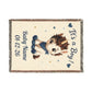 It's a Boy Personalize Name Date Unicorn Cotton Throw Blanket, Jacquard Tapestry Keepsake