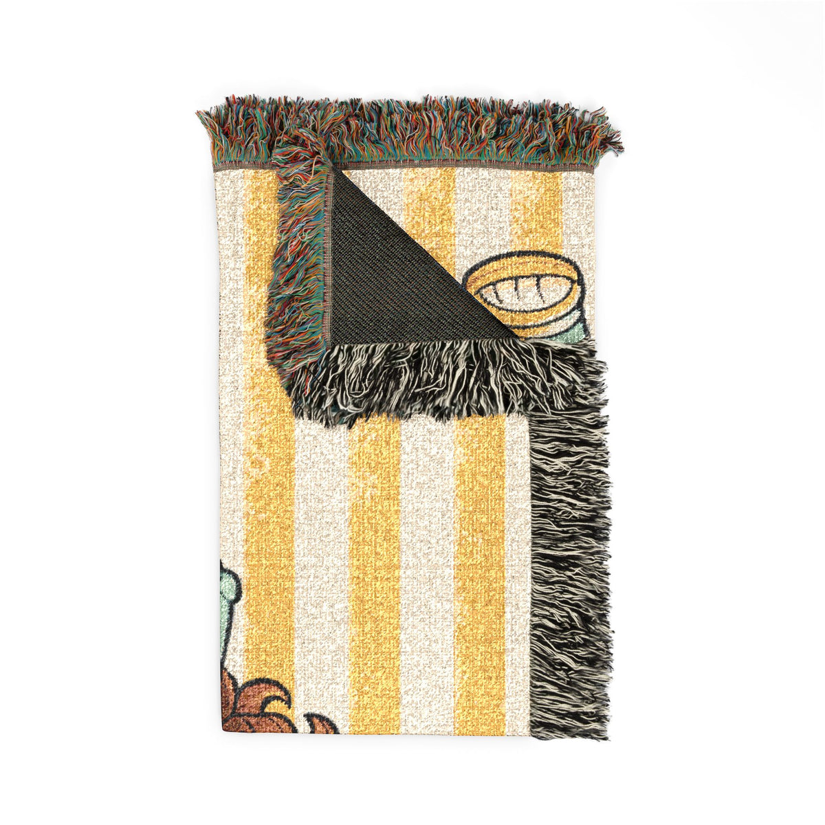 Summer Unicorn Girl Woven Blanket, Lemonade Beach Throw, Golden Hour Coastal Décor, End of Summer Gift for Girls
