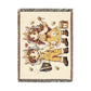 Beekeepers in Love Cotton Throw Blanket Woven in the USA Heirloom Quality Jacquard Tapestry Personalization Sweet as Honey Together Keepsake