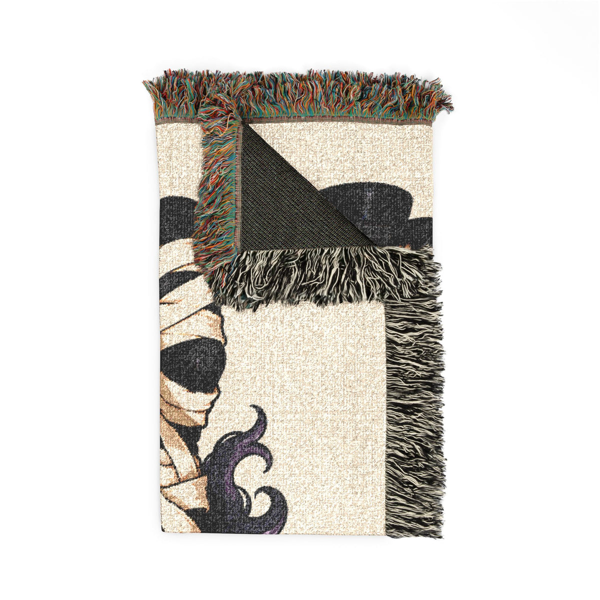 Halloween Unicorn Mummy Costume Blanket Woven Cotton Keepsake Heirloom Quality Jacquard Throw Blanket