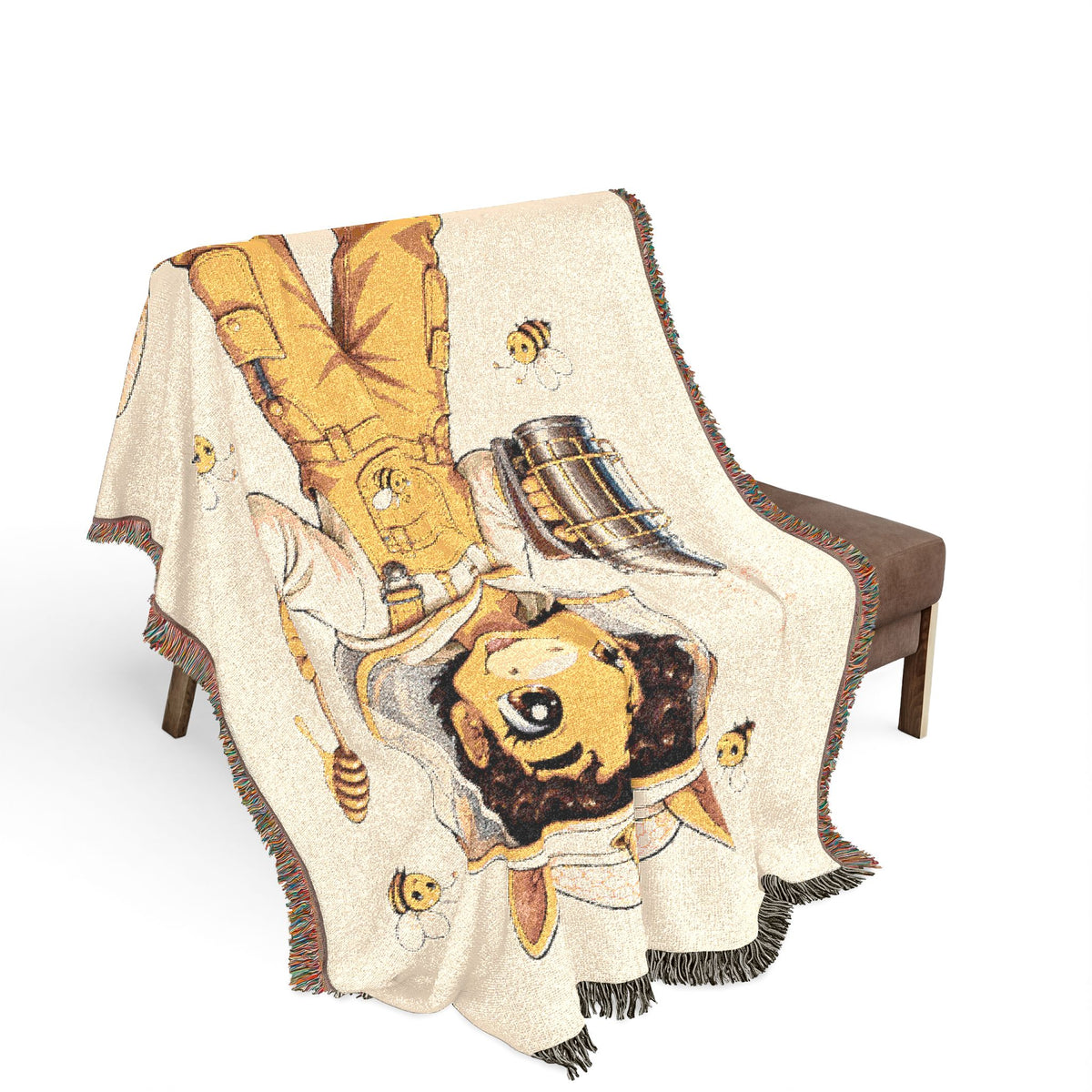 Beekeeper Unicorn Blanket, Bee Lover Gift, Beekeeping Gift, Honey Bee Keepsake, Bee lover gift, Cute Kids Keepsake
