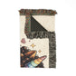 Dahlia Dream Unicorn Jacquard Woven Cotton Throw Blanket USA Made Heirloom Tapestry