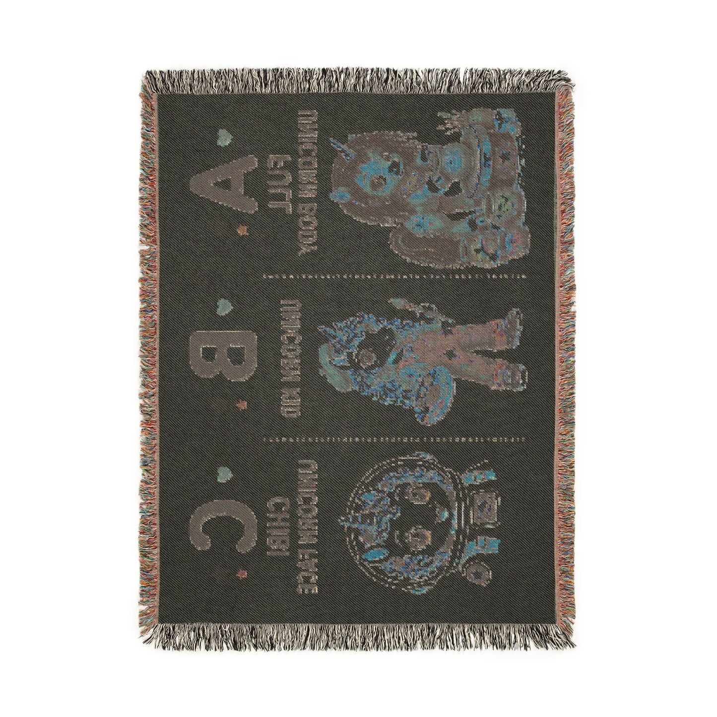 Custom Portrait Woven Throw Blanket Heirloom-Quality 100% Cotton One of a Kind Personalized Keepsake
