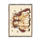 Beekeeper Unicorn Couple Cotton Throw Blanket Woven in the USA Heirloom Quality Jacquard Tapestry Personalization Sweet as Honey Forever