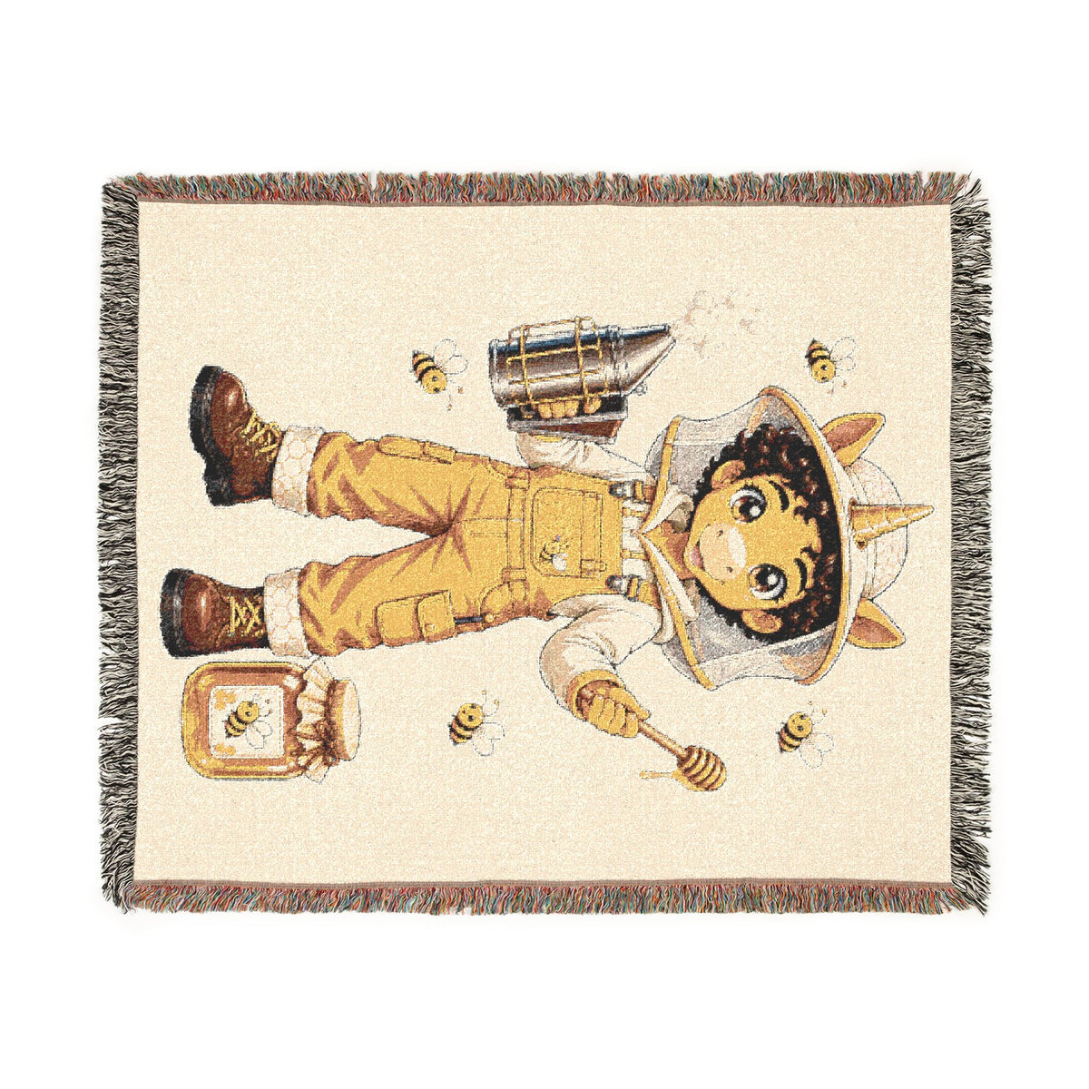 Beekeeper Unicorn Blanket, Bee Lover Gift, Beekeeping Gift, Honey Bee Keepsake, Bee lover gift, Cute Kids Keepsake