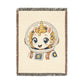 Little Astronaut Nova Unicorn 100% Cotton Woven Throw Blanket Original Artwork Heirloom Keepsake Unicorns4everyone