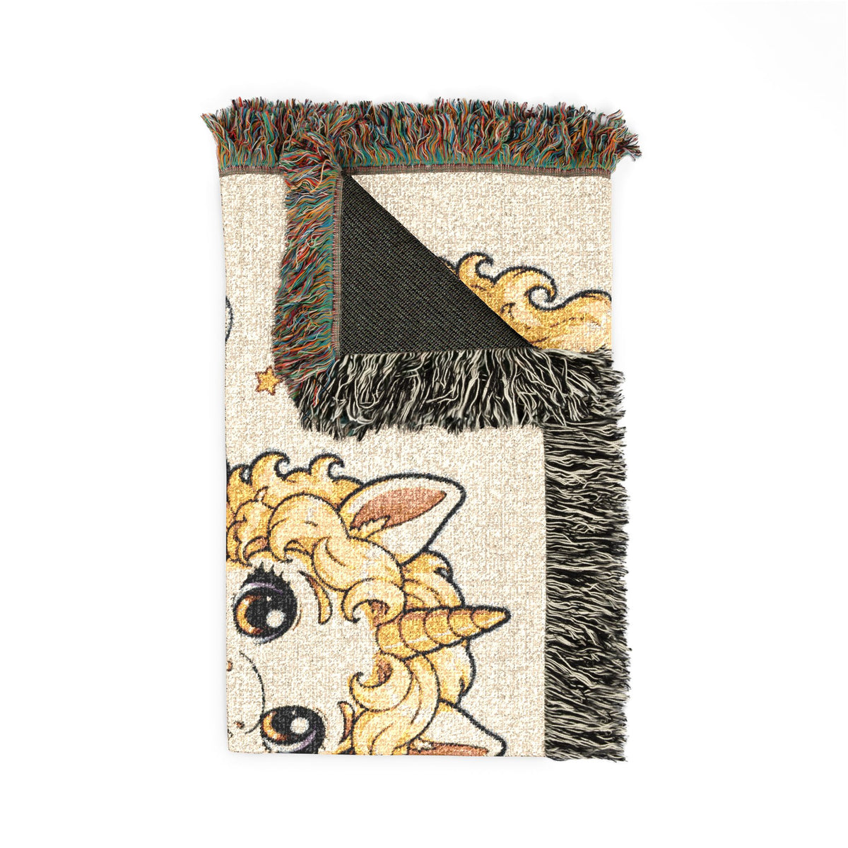 Halloween Unicorn Couple Blanket, Witch Vampire Costume  Woven Throw, Whimsical Halloween Gift