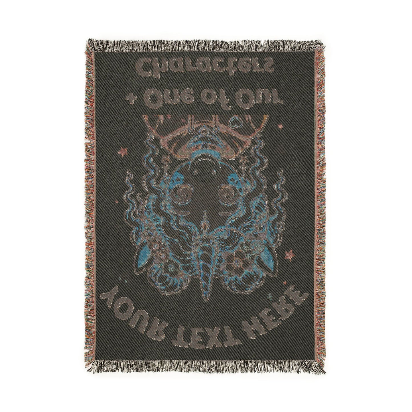 Personalize Your Own Unicorn 4 everyone Heirloom-Quality 100% Cotton Woven Throw Featuring our Original Characters Personalized Keepsake
