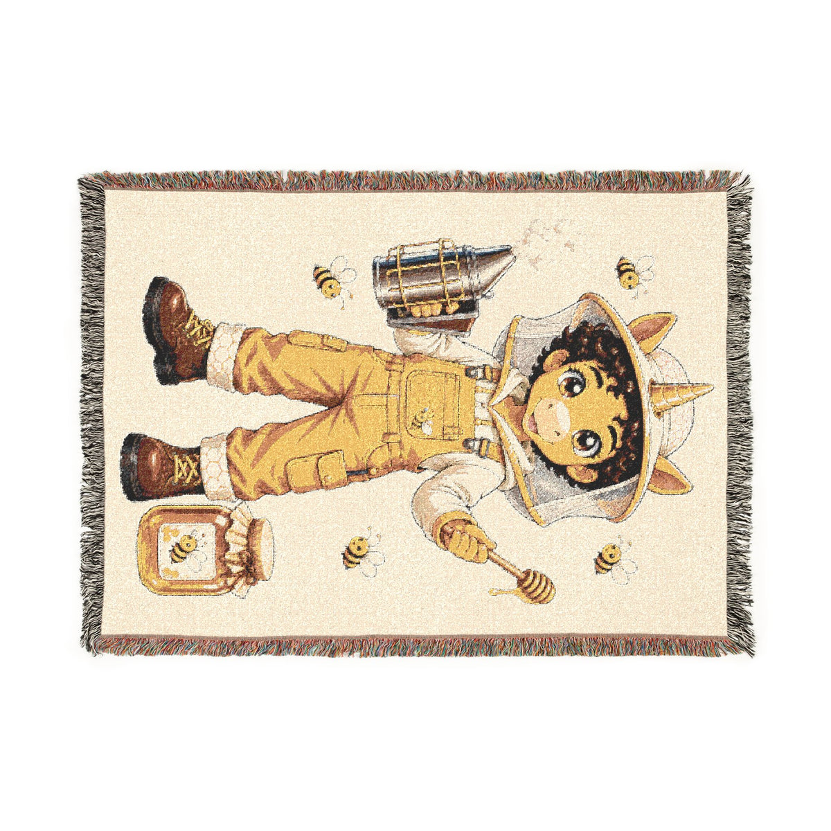 Beekeeper Unicorn Blanket, Bee Lover Gift, Beekeeping Gift, Honey Bee Keepsake, Bee lover gift, Cute Kids Keepsake