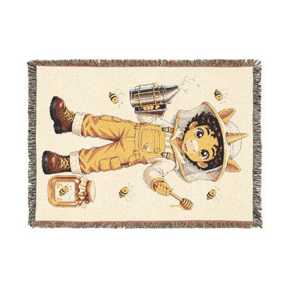 Beekeeper Unicorn Blanket, Bee Lover Gift, Beekeeping Gift, Honey Bee Keepsake, Bee lover gift, Cute Kids Keepsake