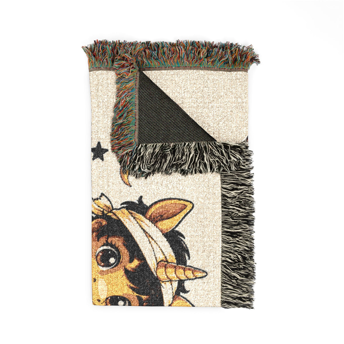 Halloween Unicorn Couple Woven Blanket, Mummy and Moon Witch Throw, Spooky Cute Fall Décor, Halloween Gift for Couples