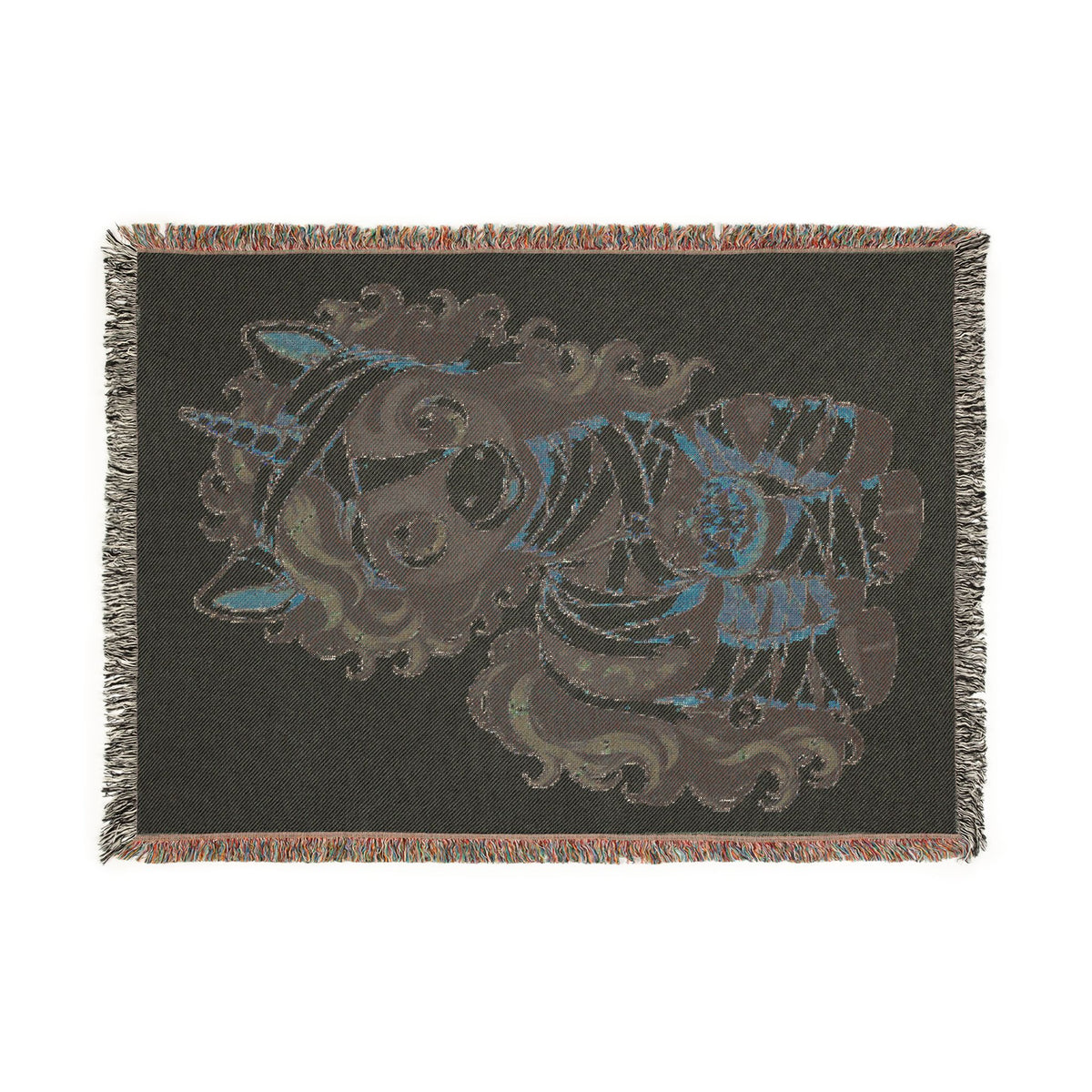 Halloween Unicorn Mummy Costume Blanket Woven Cotton Keepsake Heirloom Quality Jacquard Throw Blanket