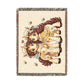 Beekeeper Unicorn Couple Cotton Throw Blanket Woven in the USA Heirloom Quality Jacquard Tapestry Personalization Sweet as Honey Forever