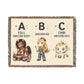 Custom Portrait Woven Throw Blanket Heirloom-Quality 100% Cotton One of a Kind Personalized Keepsake