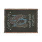 Personalize Name and Date It's a Girl Unicorn Woven Cotton Throw Blanket, Jacquard Tapestry Keepsake