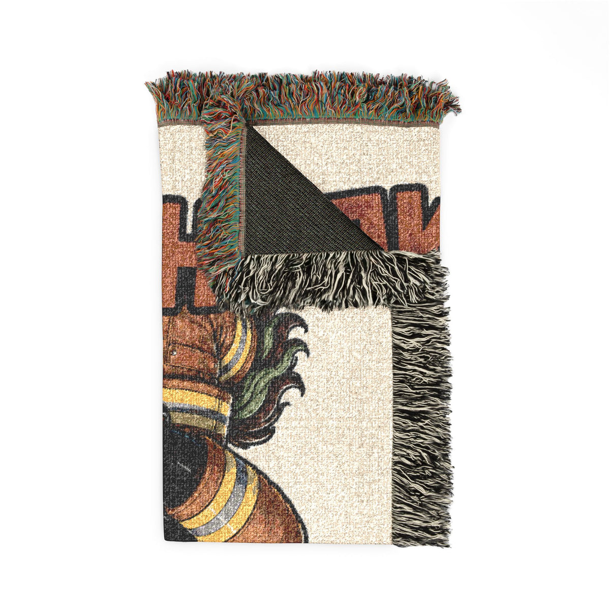 Firefighter Dad and Child Woven Blanket, Welcome Home Hero Throw, First Responder Family Gift, Firefighter Homecoming Keepsake