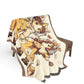 Beekeepers in Love Cotton Throw Blanket Woven in the USA Heirloom Quality Jacquard Tapestry Personalization Sweet as Honey Together Keepsake