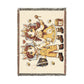 Beekeepers in Love Cotton Throw Blanket Woven in the USA Heirloom Quality Jacquard Tapestry Personalization Sweet as Honey Together Keepsake