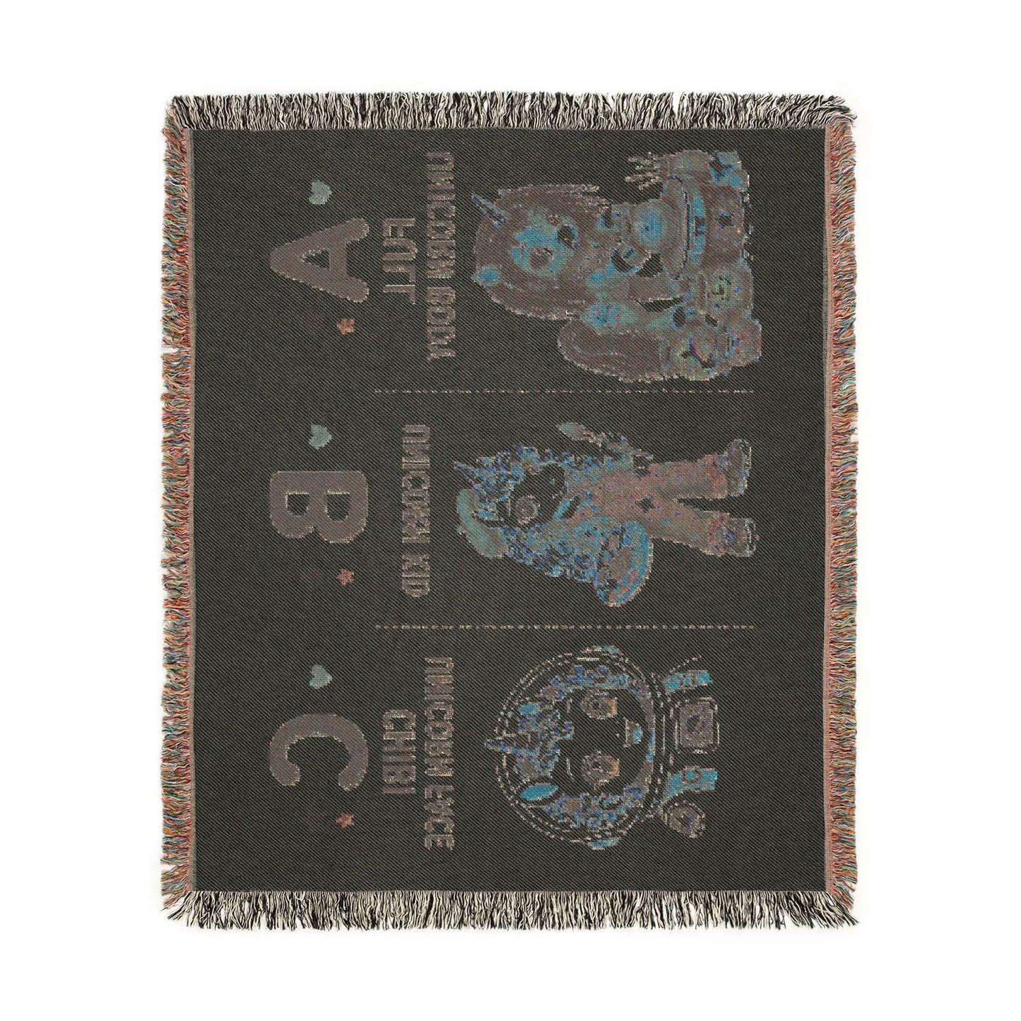 Personalize Your Own Unicorn 4 everyone Heirloom-Quality 100% Cotton Woven Throw Featuring our Original Characters Personalized Keepsake