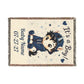 t's a Boy Keepsake Personalize Name Date Unicorn Cotton Throw Blanket, Jacquard Tapestry heirloom Quality