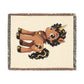 Unicorn Woven Cotton Throw Blanket: Jacquard Tapestry Keepsake Rockstar Jett music lovers gift