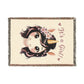 It is a girl Blossom Belle Unicorn 100% Cotton Woven Throw Blanket Original Artwork Heirloom Keepsake Fringe unicorns4everyone