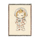 Astronaut Nova and the Unicorn Universe 100% Cotton Woven Throw Blanket Original Artwork Heirloom Keepsake Unicorns4everyone