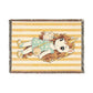 Summer Unicorn Girl Woven Blanket, Lemonade Beach Throw, Golden Hour Coastal Décor, End of Summer Gift for Girls