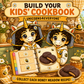 Illustrated Peanut Butter Stuffed Chocolate Cookies kids Baking Recipe PDF fun for the whole family
