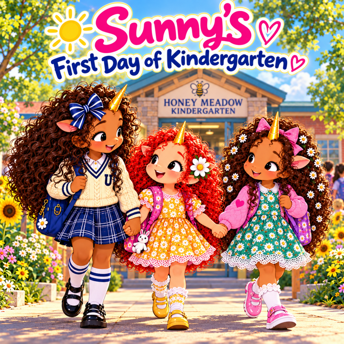 Sunny’s First Day of Kindergarten Illustrated School Readiness SEL Story