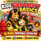 Kids Fire Safety Printable PDF | Fire Safety Activities for Kids | Home Safety Life Skills | Homeschool Fire Safety Lesson