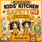 Kids Kitchen Safety Bundle | Food Safety PDF + Interactive PowerPoint Game | Homeschool Classroom Life Skills | Ages 5–12